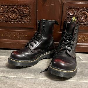 Dr. Martens Red Arcadia 1460 Boots